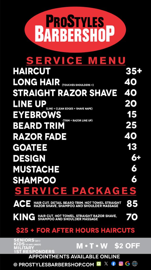 Price Menu